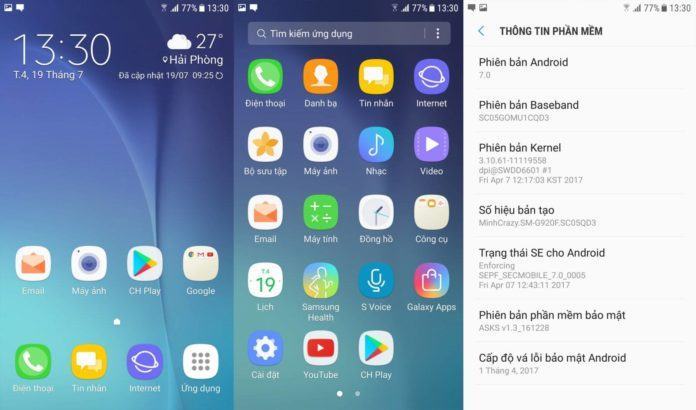 Rom Global Android 7 Cho Samsung Galaxy S6 Sc 05g Vnrom
