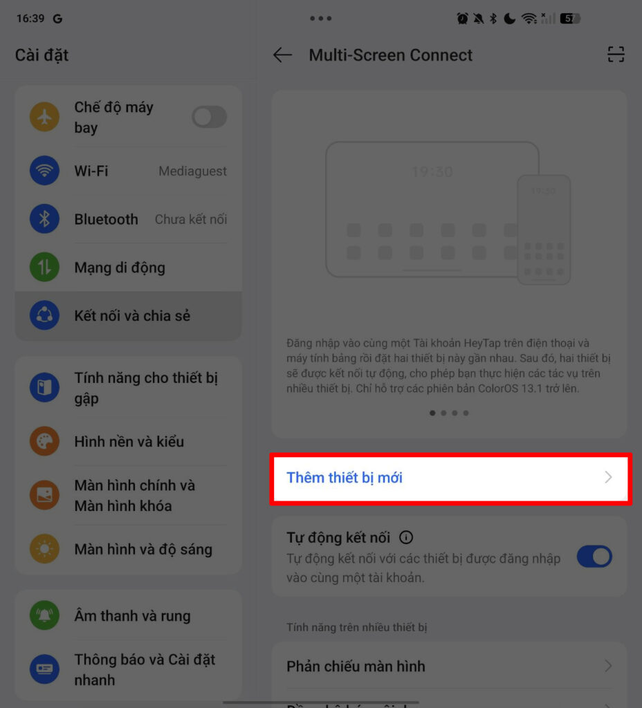 Cách liên kết giữa OPPO Find N5 với MacOS
