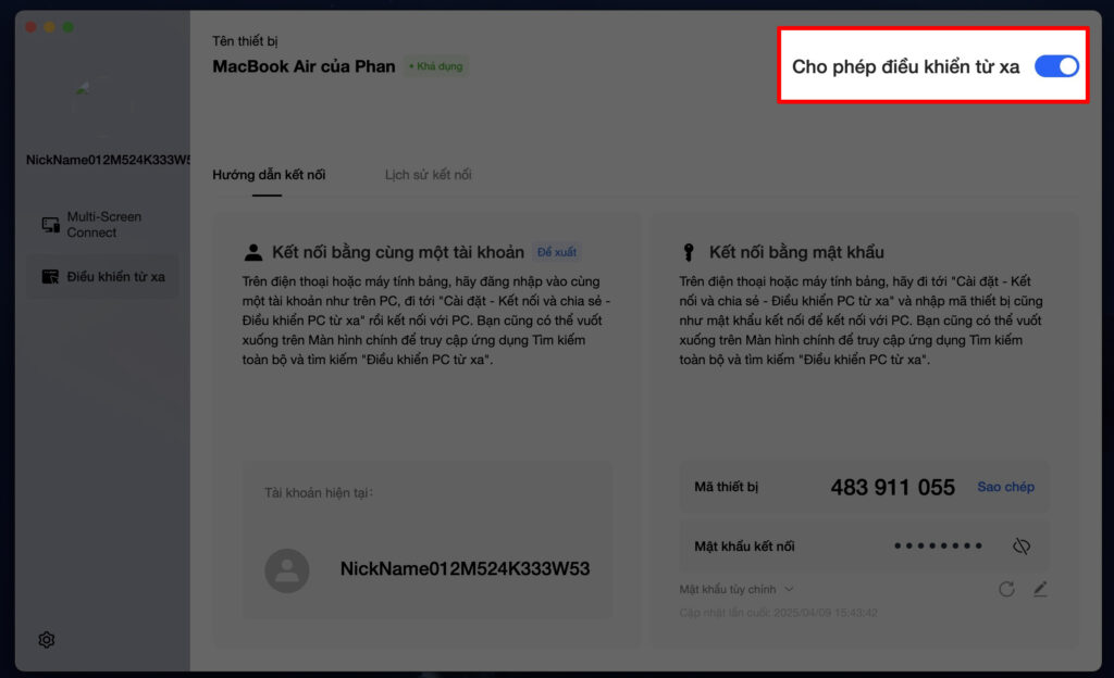 Cách liên kết giữa OPPO Find N5 với MacOS