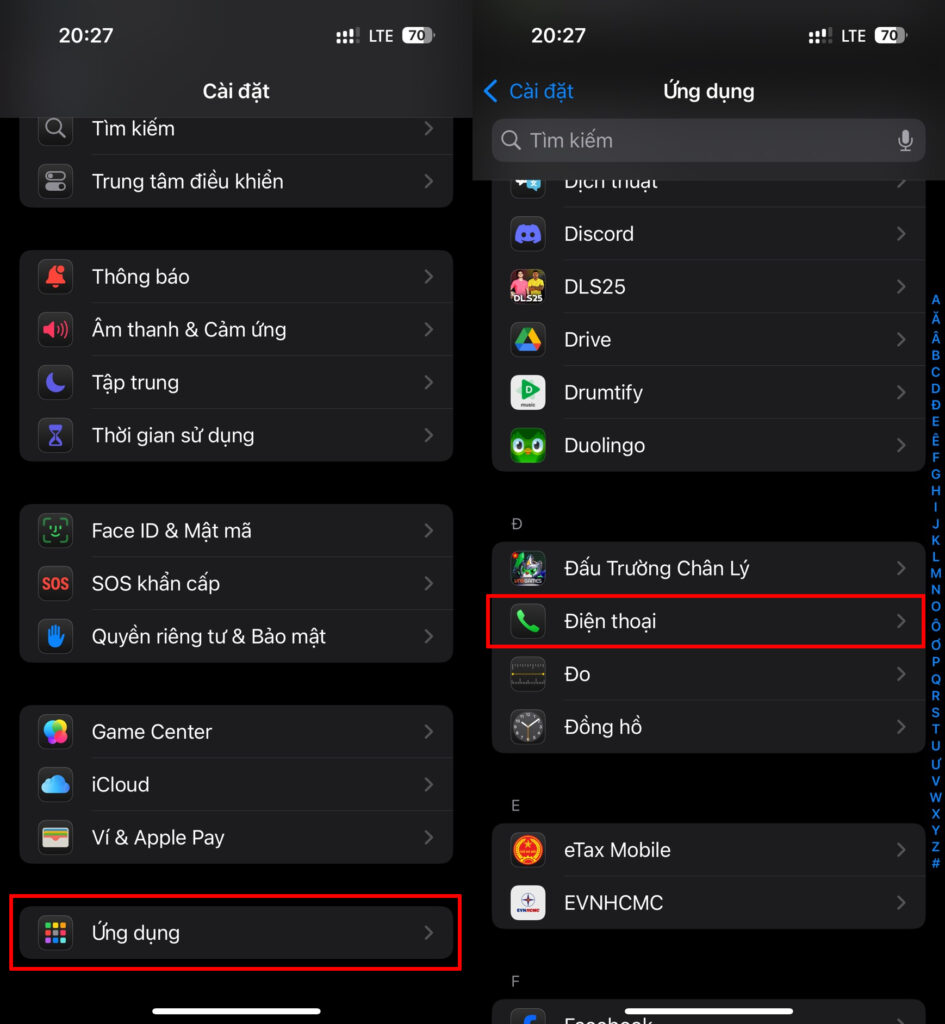 Cách tắt thông báo cuộc gọi từ số lạ trên iPhone