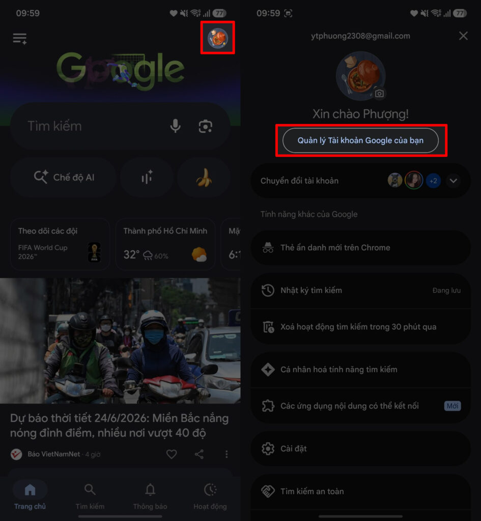 Cách thay đổi địa chỉ Gmail trên Android và iPhone