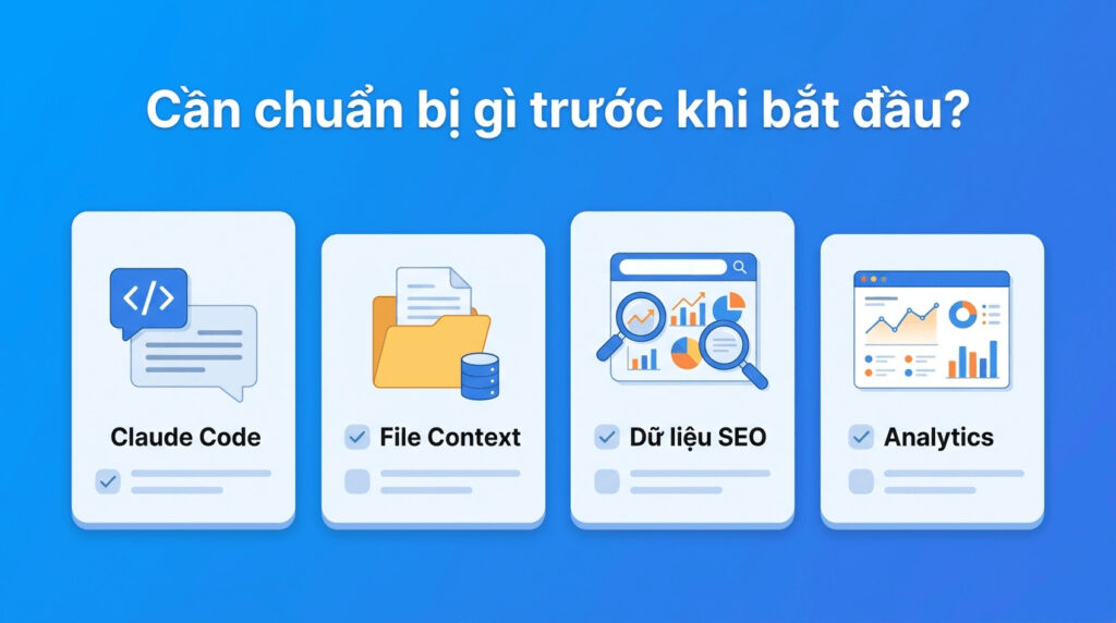 Checklist những thứ cần chuẩn bị trước khi dùng SEO Machine